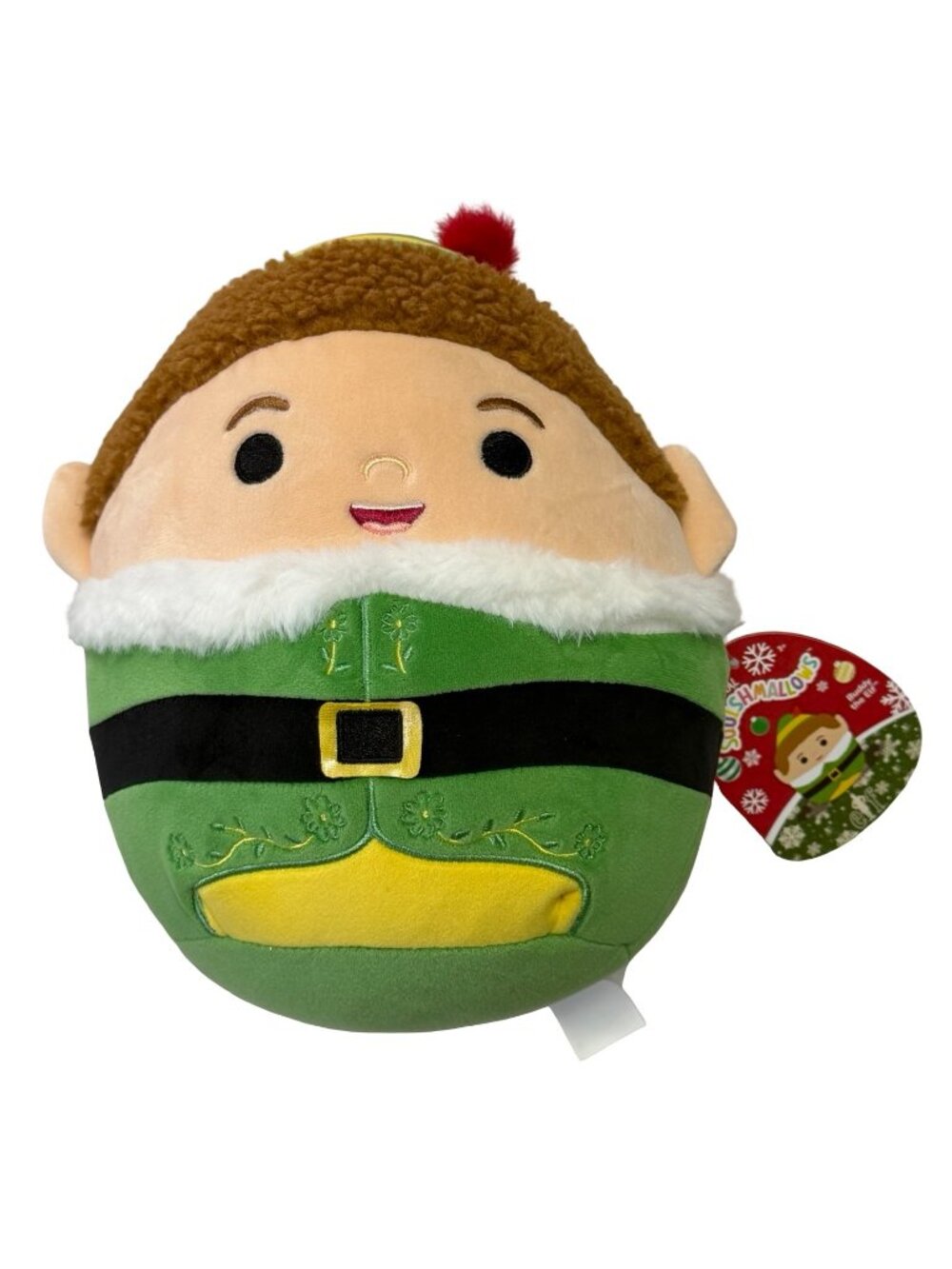 Squishmallows Buddy the Elf Christmas Plush 8 Inch Jazwares NWT Holiday Stuffed